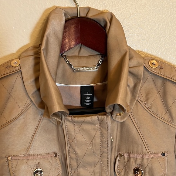 WHITE House Black Market Tan Jacket - Picture 2 of 16